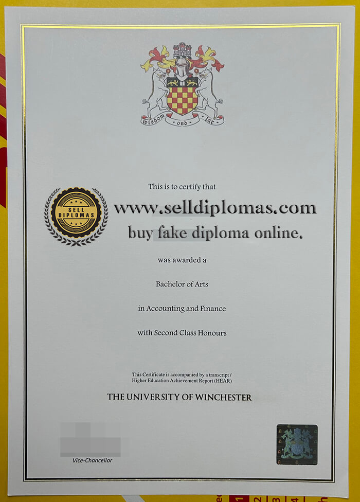buy fake University of Winchester diploma