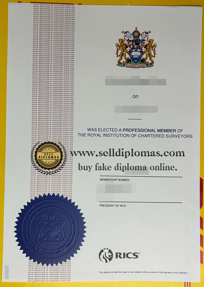 buy fake RICS diploma,