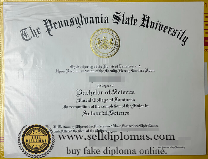 buy fake The pennsylvania state university diploma