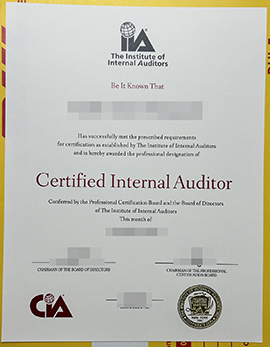 Buy fake Institute of Internal Auditors certificate online.