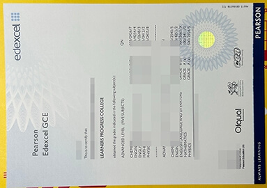 Buy fake pearson edexcel GCE certificate online.