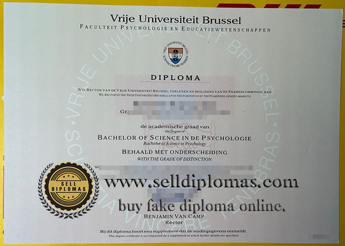 buy fake Vrije Universiteit Brussel diploma