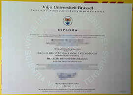 Sell fake Vrije Universiteit Brussel diploma online.