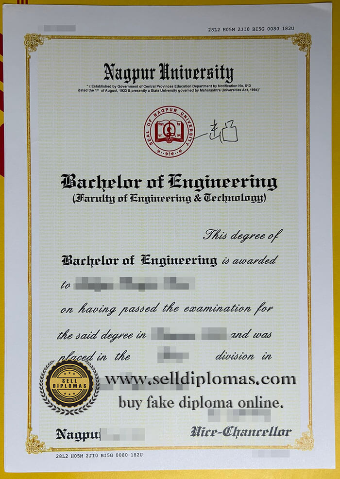 buy fake Nagpur University diploma