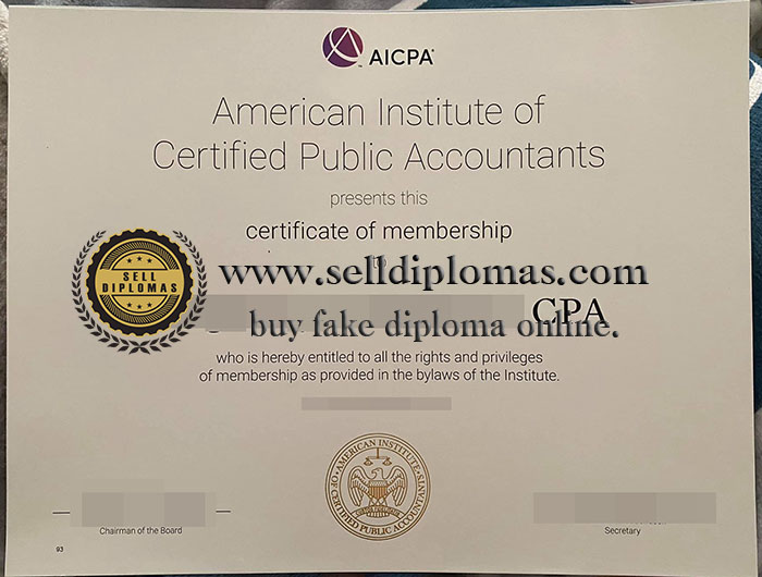 buy fake AICPA certificate