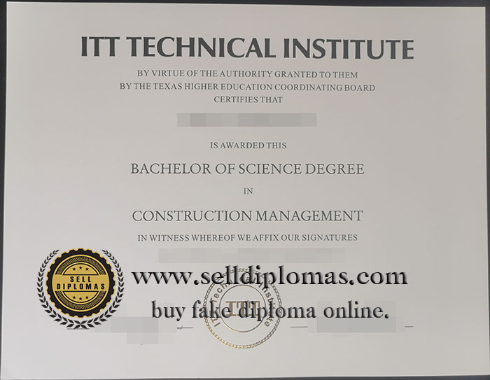 hao buy to fake ITT Technical Institute diploma?