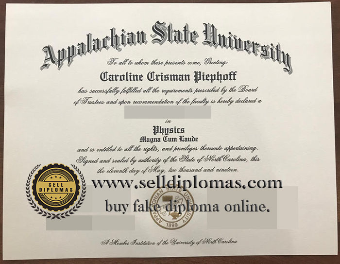 where to buy fake Appalachian State University diploma certificate Bachelor's degree？