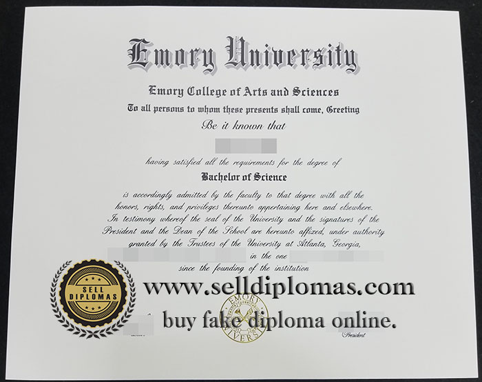 where to buy Emory University diploma certificate Bachelor’s degree？
