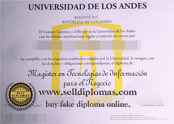 where to buy University of the Andes diploma certificate Bachelor’s degree?