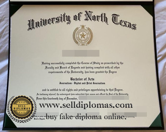 where to buy University of North Texas diploma certificate Bachelor’s degree？