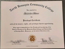 where to buy North Hennepin Community College diploma certificate Bachelor’s degree？