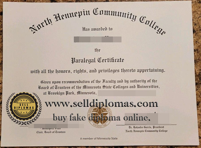 where to buy North Hennepin Community College diploma certificate Bachelor’s degree