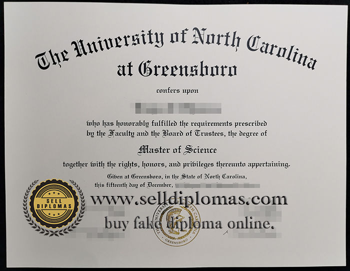 where to buy University of North Carolina at Greensboro diploma certificate Bachelor’s degree？