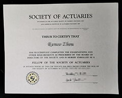 where to buy North American Society of Actuaries Certificate？