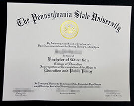 where to buy pennsylvania state university diploma certificate Bachelor’s degree？