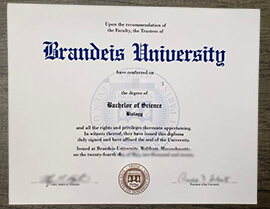 where to buy Brandeis University diploma certificate Bachelor’s degree？