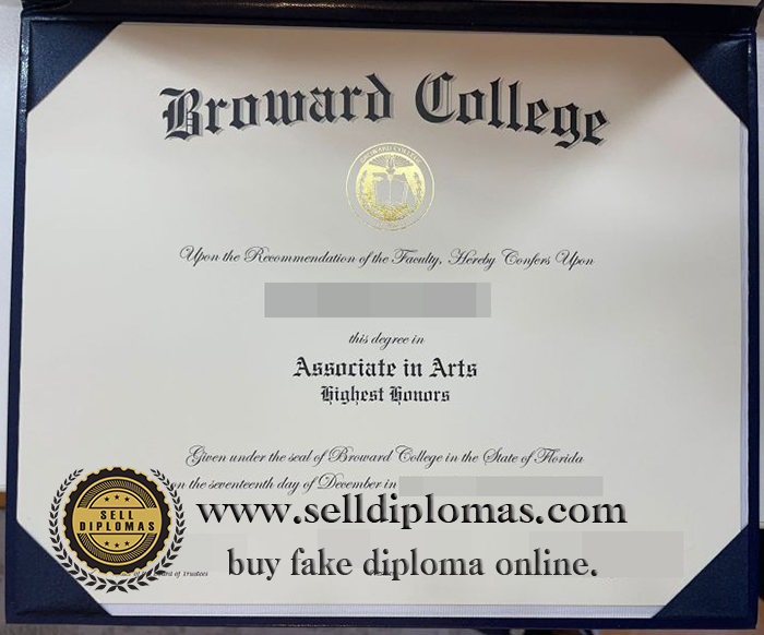 where to buy Broward College diploma certificate Bachelor’s degree？