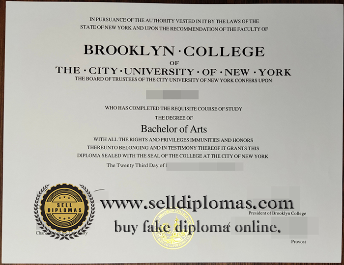 where to buy Brooklyn college diploma certificate Bachelor’s degree？