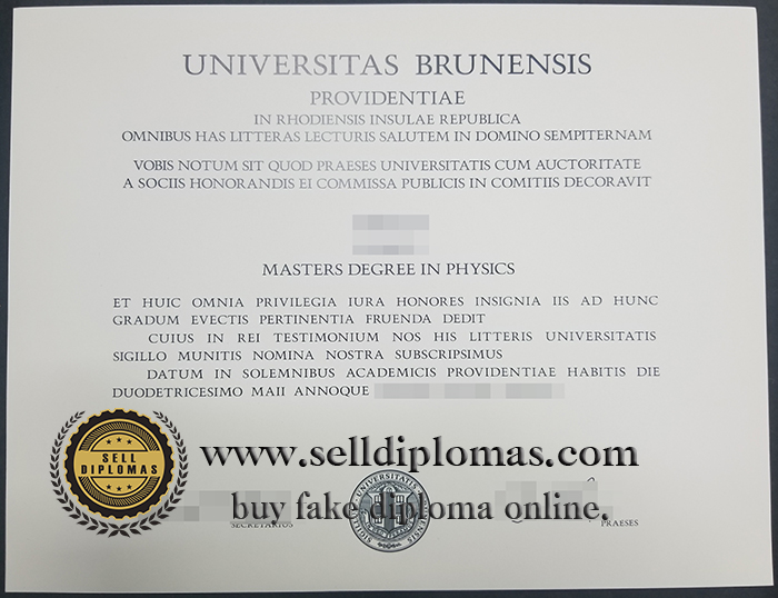 where to buy Brunes University diploma certificate Bachelor’s degree？