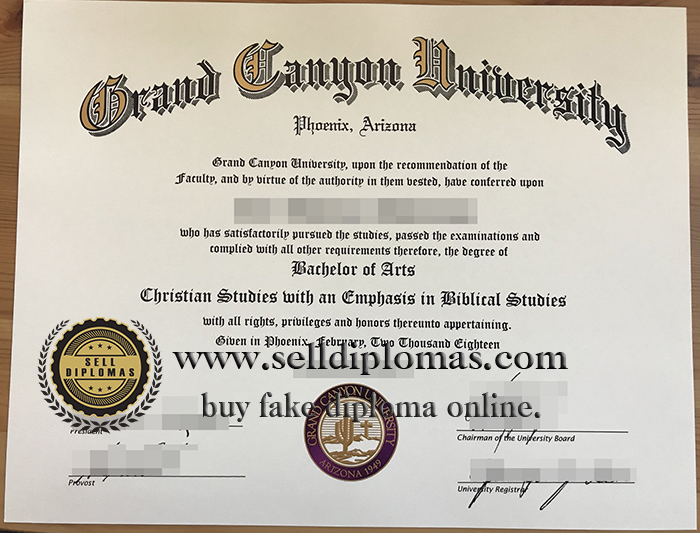 where to buy Grand Canyon University diploma certificate Bachelor’s degree？