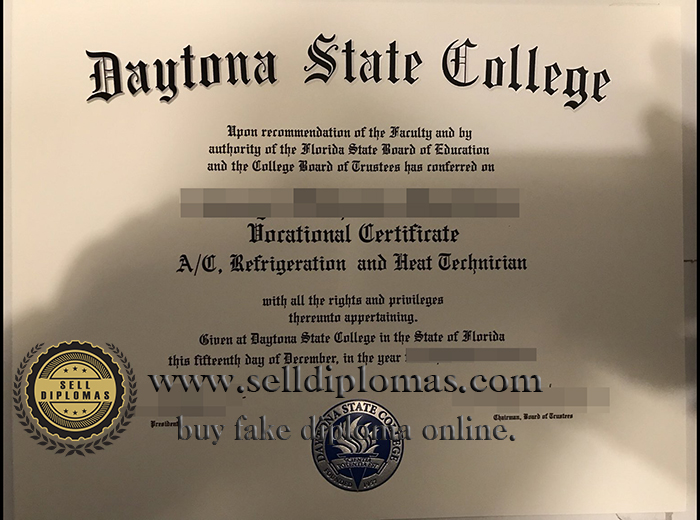 where to buy daytona state college diploma certificate Bachelor’s degree？