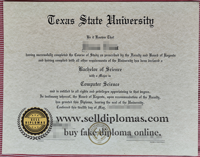 where to buy Texas State University degree diploma certificate Bachelor’s degree？