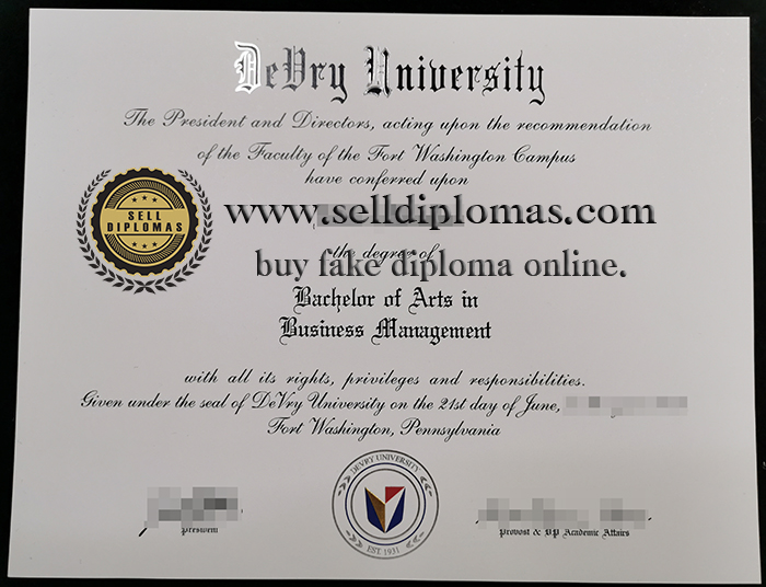 where to buy DeVry University diploma certificate Bachelor’s degree？