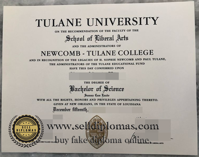 how buy Tulane university certificate?