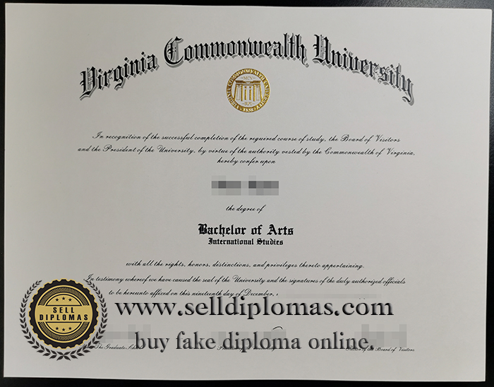 where to buy Virginia Commonwealth University certificate Bachelor’s degree ？