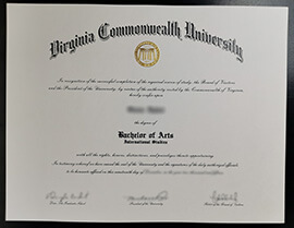 where to buy Virginia Commonwealth University certificate Bachelor’s degree ？