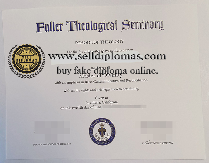 How to buy fuller theological seminary certificate？