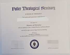 How to buy fuller theological seminary  certificate？