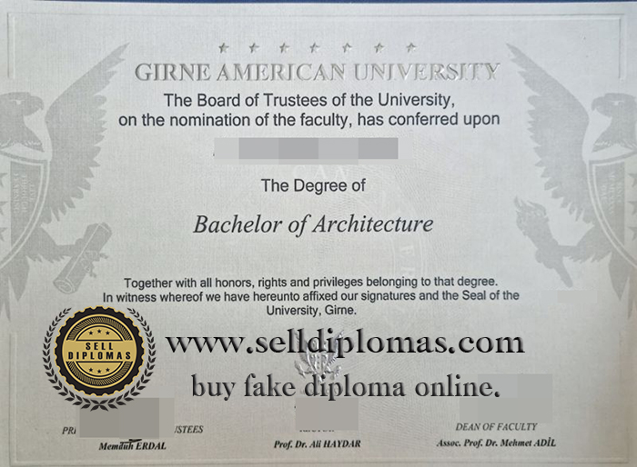 How to buy Girne americn university diplom certificate？
