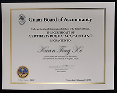 where to buy Guam Board of Accountancy certificate?