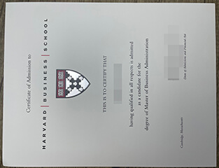 where to buy Harvard Business School certificate?