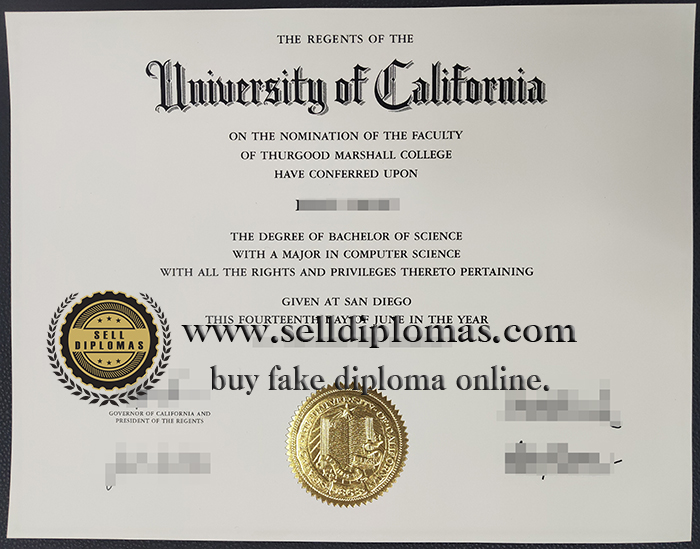 Buy fake University of California ,San Diego ddiploma.