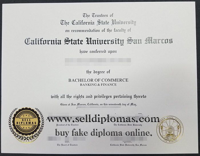 Where can I buy a California State University, San Marcos degree certificate?