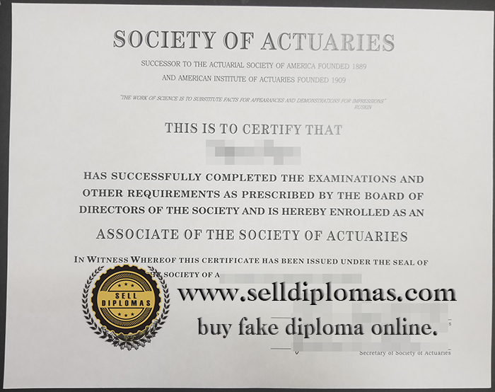 You need to purchase an actuary membership certificate.