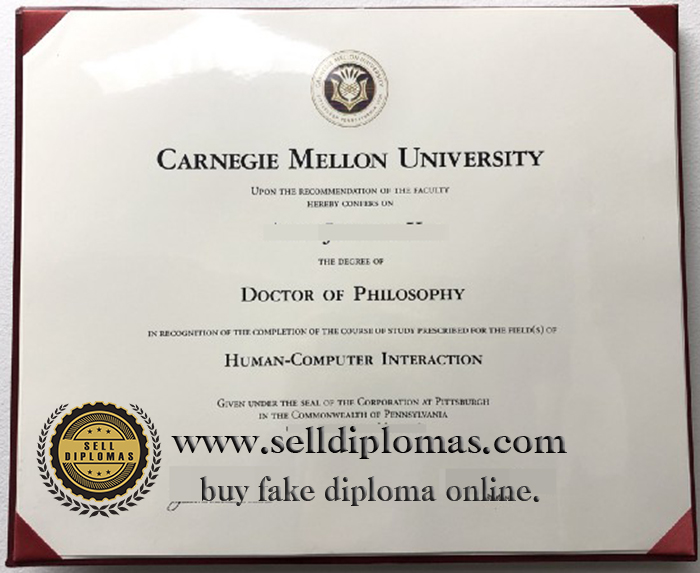 Replace your Carnegie Mellon University diploma with fake certificates.