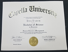 Purchase a new capella university diploma certificate and transcript.