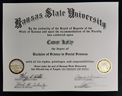 Replace Kansas State University fake diploma.