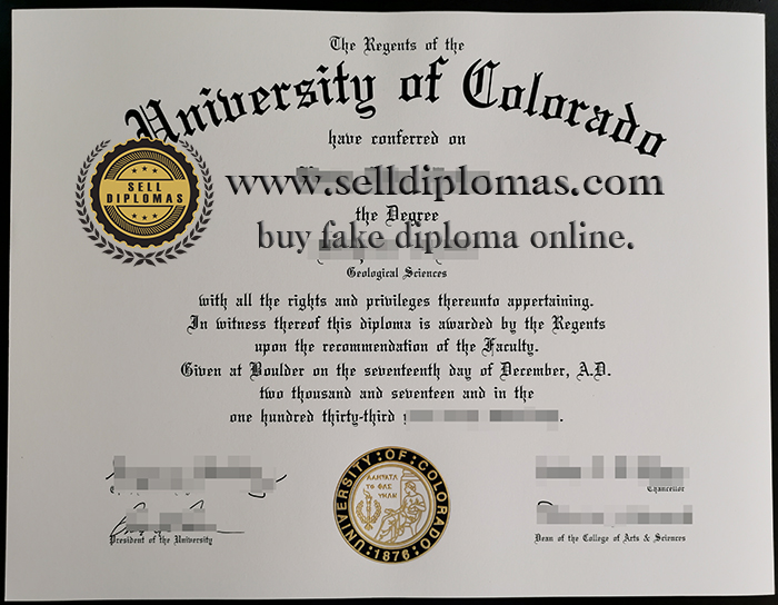 Order University of Colorado diploma online.