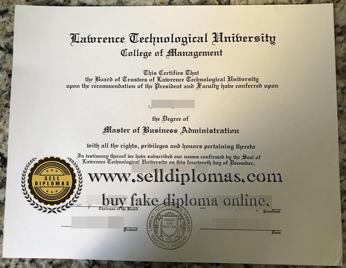 How to buy a Lawrence Technological University diploma?