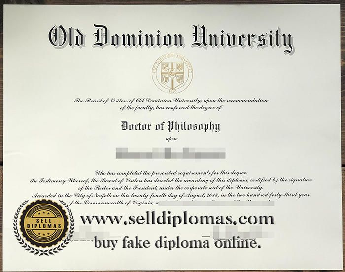 Where buy an Old Dominion University diploma?