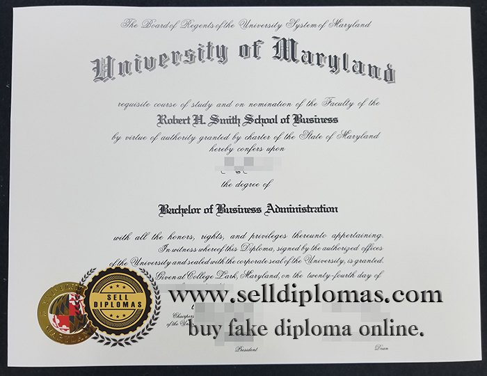 Sell fake University of Maryland diploma online.