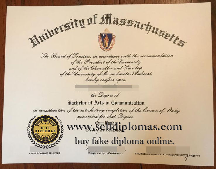 where to buy University of Massachusetts diploma certificate?