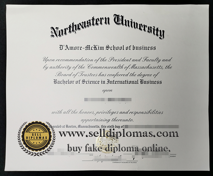 How to buy Northeastern University diploma certificate.