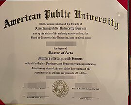 Buy American Public University diploma online.