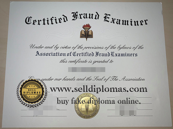 Buy certified fraud examiner certificate online.