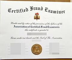 Buy certified fraud examiner certificate online.